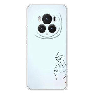 Чехлы (Знак сердечка) на Huawei Honor Magic 7 Pro – Сердце на голубом