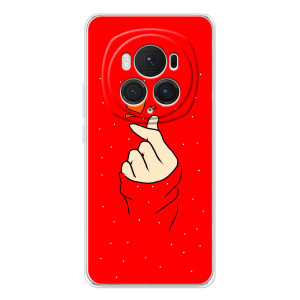 Чехлы (Знак сердечка) на Huawei Honor Magic 7 Pro – Сердце на красном