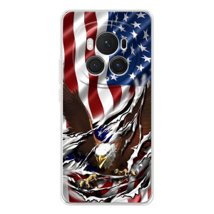 Чехол Флаг USA для Huawei Honor Magic 7 Pro – Флаг USA