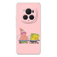 Чохол Губка Боб для Хонор Меджік 7 Про (За партою)