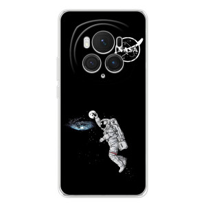 Силиконовый бампер с принтом "Наса" на Huawei Honor Magic 7 Pro – Космонавт баскетболист