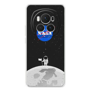 Силиконовый бампер с принтом "Наса" на Huawei Honor Magic 7 Pro – Космонавт NASA
