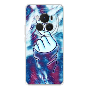 Чехол с принтом для Huawei Honor Magic 7 Pro (AlphaPrint - Знак сердечка)