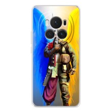 Чохол з картинкою (Патріотичний КОЗАК) на Huawei Honor Magic 7 Pro (КОЗАК  з крилами)