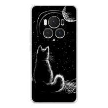 Чехол с принтом для Huawei Honor Magic 7 Pro (AlphaPrint) Модные коты