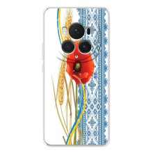 Силіконовый Чохол на Huawei Honor Magic 7 Pro з картинкой Вишиванки (Вишиванка з квіткою)