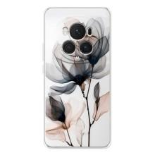 Чохол з квітковим принтом на Хонор Меджік 7 Про (Квіти на білому)