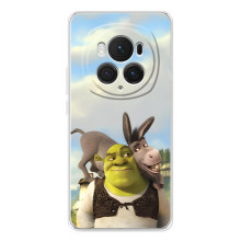 Чехол с мультфильмом Шрек на Huawei Honor Magic 7 Pro – Шрек и осел