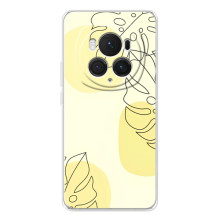 Силиконовый чехол с принтом в цветах на Huawei Honor Magic 7 Pro