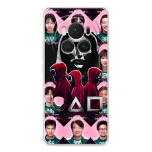 Чехол Гра в кальмара для Huawei Honor Magic 7 Pro – Персонажи игры кальмара