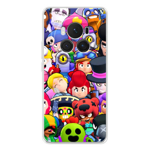 Силиконовый Чехол на Huawei Honor Magic 7 Pro с картинкой Brawl Stars – Персонажи