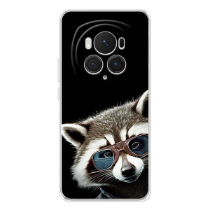 Силиконовый Чехол с Енотами на Huawei Honor Magic 7 Pro – Стильный Енот