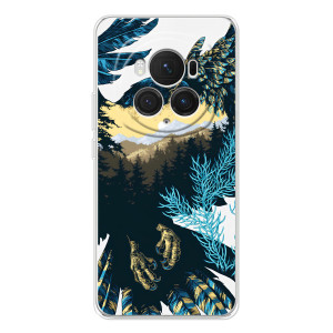 Силиконовый чехол с птичкой на Huawei Honor Magic 7 Pro – Яркий Орел