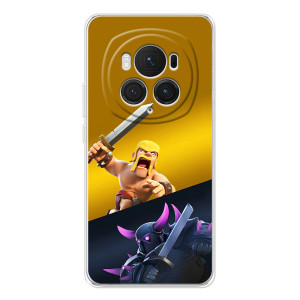 Чехол з героями Клеш Рояль для Huawei Honor Magic 7 Pro – Варвар против Пекка