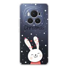 Зимние Чехлы для Хоно Меджик 7 Про - прозрачный фон (Рождественский заяц)