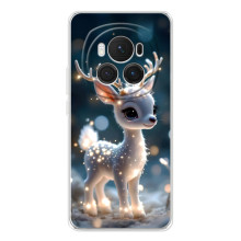 Яскравий чохол для Huawei Honor Magic 7 Pro з Зимові Оленята – Блискуче оленятко