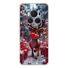 Яскравий чохол для Huawei Honor Magic 7 Pro з Зимові Оленята – Олень серед подарунків