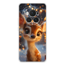 Яскравий чохол для Huawei Honor Magic 7 Pro з Зимові Оленята – Оленятко серед герлянд