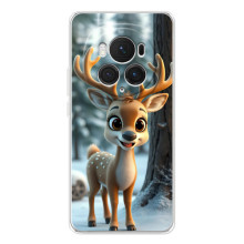 Яскравий чохол для Huawei Honor Magic 7 Pro з Зимові Оленята – Оленятко в лісі