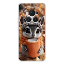 Печатный чехол «Зверята с кофе» для Huawei Honor Magic 7 Pro