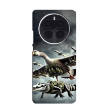 Чохол з мемами траралело тралала для Huawei Honor Magic8 Lite – Гусіні і крокоділо