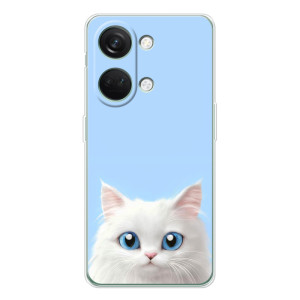 Чехол на тематику: Коты для Huawei Honor Play 10C – Белый кот