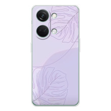 Чехол цветочный дизайн для Huawei Honor Play 10C – Монстера фиолетовая