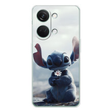 Чехол с рисунком Стич для Huawei Honor Play 10C – Стич с цветочком