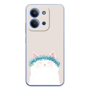 Чехол на тематику: Коты для Huawei Honor Play 11 Plus – Белый котик