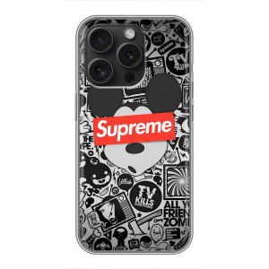 Чехол с Брендами одежды на Хuawei Онор Плей 60 Плюс – Supreme Маус