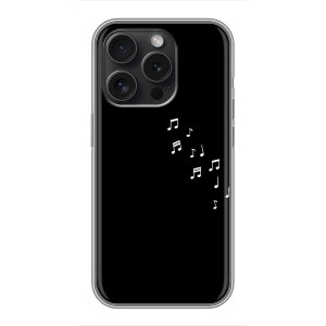 Чохол з картинками на чорному фоні для Huawei Honor Play 60 Plus – Ноти