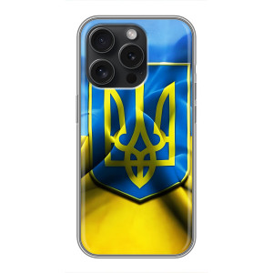 Чехол с картинкой (Патриотический ГЕРБ) на Huawei Honor Play 60 Plus (Герб и Флаг Украины)