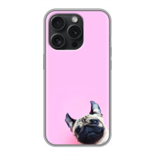 Бампер для Huawei Honor Play 60 Plus с картинкой "Песики" – Собака на розовом