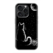 Чехол с принтом для Huawei Honor Play 60 Plus (AlphaPrint) Модные коты (Котик и луна)