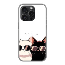 Чохол з малюнком кіт на Huawei Honor Play 60 Plus (Коти в окулярах)