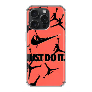 Силиконовый Чехол Nike Air Jordan на Хuawei Онор Плей 60 Плюс – Just Do It