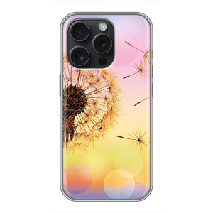 Силиконовый Чехол с одуванчиками на Huawei Honor Play 60 Plus – Цветок-одуванчик