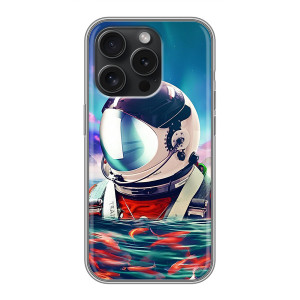 Силиконовый Чехол с принтом "Космонавты" на Huawei Honor Play 60 Plus – Космонавт в воде
