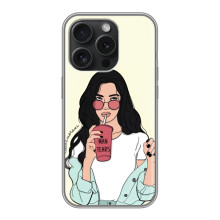 Силиконовый Чехол на Huawei Honor Play 60 Plus с картинкой Стильных Девушек (С напитком)