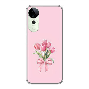 Чехол с розовым рисунком для Huawei Honor Play 70 Plus