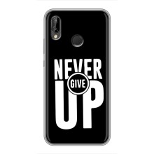 Силиконовый Чехол на Huawei Honor Play с картинкой Nike (Never Give UP)