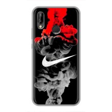 Силиконовый Чехол на Huawei Honor Play с картинкой Nike (Nike дым)