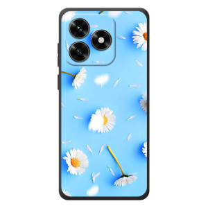 Чехол с Цветами для Huawei Honor X5c Plus (ромашки на голубом)