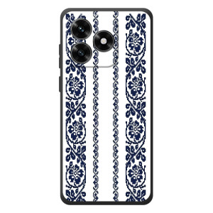 Силиконовый Чехол на Huawei Honor X5c Plus с картинкой Вышиванки – Синяя вышиванка