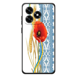 Силиконовый Чехол на Huawei Honor X5c Plus с картинкой Вышиванки – Вышиванка с цветком