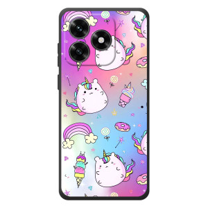 Чехол Unicorn на Huawei Honor X5c Plus (Радуга и Единорог)