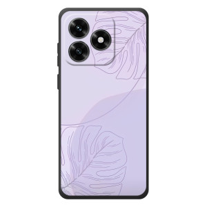 Чехол цветочный дизайн для Huawei Honor X5c Plus (Монстера фиолетовая)