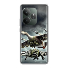 Чехол с мемами тралалело тралала для Huawei Honor X5c Plus – Гусини и крокодило