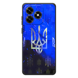 Чехол с украинским гербом на Huawei Honor X5c Plus – Гербы на синем