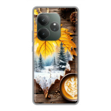 Чохол з унікальним дизайном 'Осінь з кавою' для Huawei Honor X5c Plus – Осінньо-зимове кава